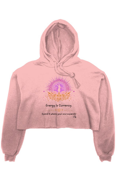 Energy Is Currency Cropped Hoodie