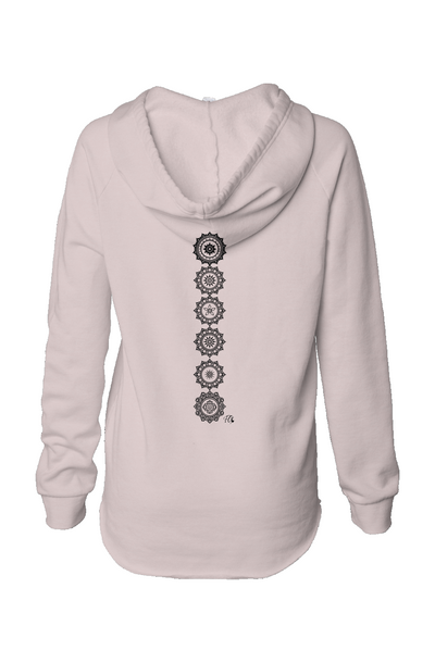 Womens Lightweight Wash Hooded Sweatshirt