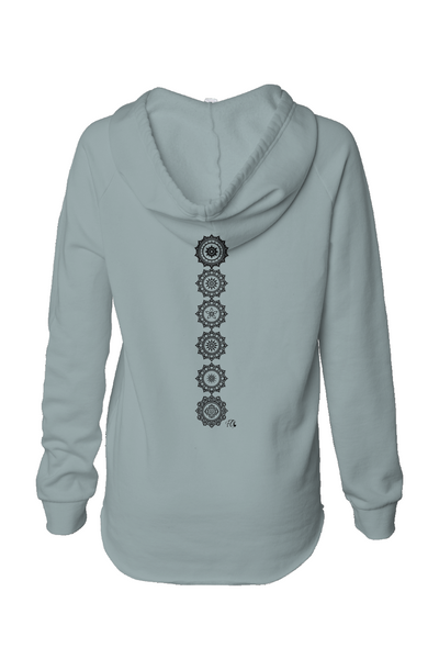 Womens Lightweight Wash Hooded Sweatshirt