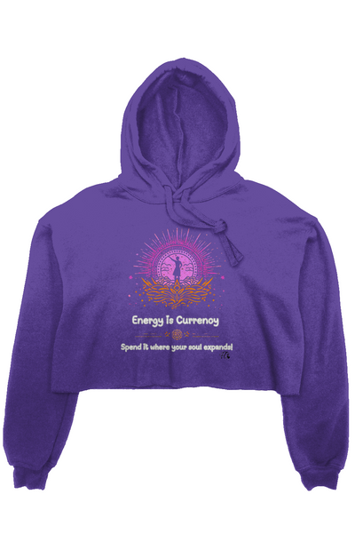 Women’s Crop Fleece Hoodie – Energy Is Currency