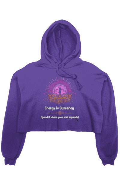 Energy Is Currency Cropped Hoodie