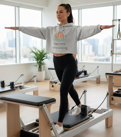 Women’s Crop Fleece Hoodie – Energy Is Currency