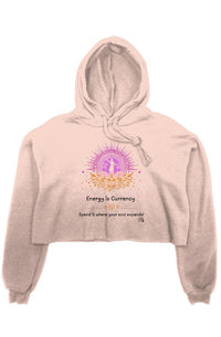 Energy Is Currency Cropped Hoodie