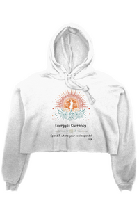 crop fleece hoodie