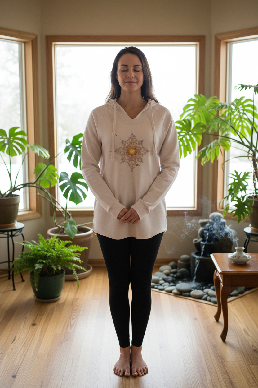 Light of Being Unisex Hooded Sweatshirt | Chakra Alignment Hoodie by Fck’s Given Full Heart Co.