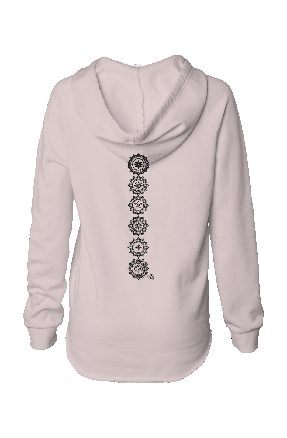Womens Lightweight  Wash Hooded Sweatshirt
