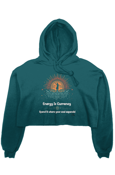 Women’s Crop Fleece Hoodie – Energy Is Currency