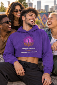 Energy Is Currency Cropped Hoodie
