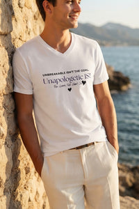 Unapologetic Is V-Neck Tee