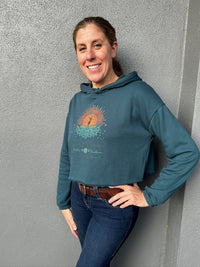 Women’s Crop Fleece Hoodie – Energy Is Currency