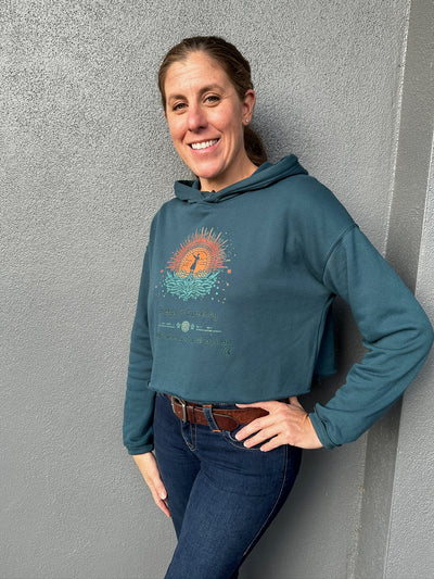 Women’s Crop Fleece Hoodie – Energy Is Currency