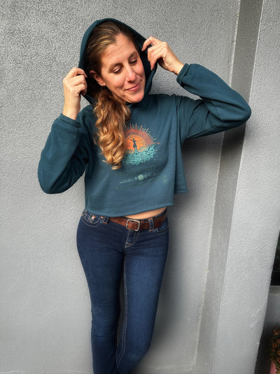 Women’s Crop Fleece Hoodie – Energy Is Currency