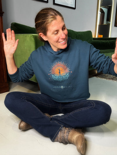 Women’s Crop Fleece Hoodie – Energy Is Currency