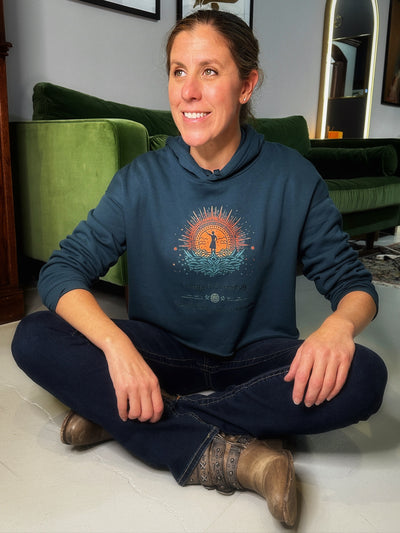 Women’s Crop Fleece Hoodie – Energy Is Currency
