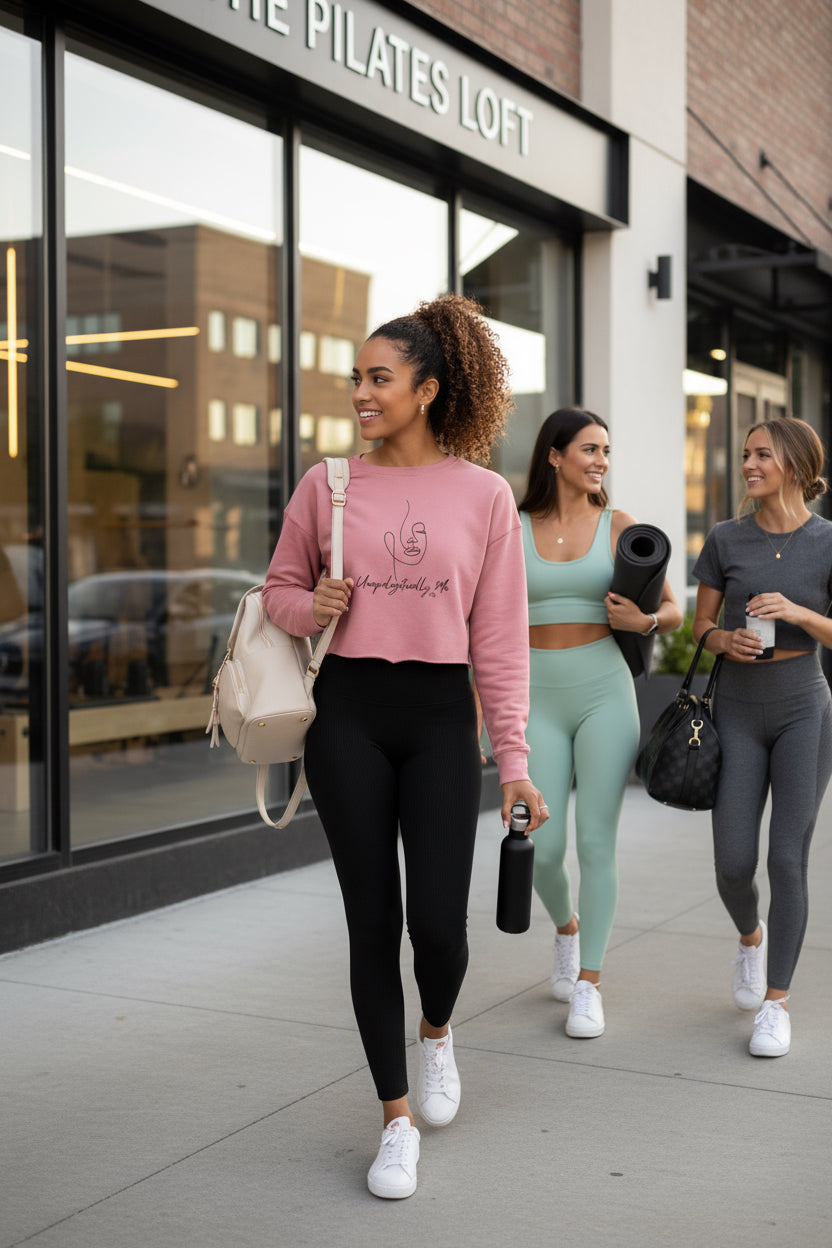 Unapologetically Me Crop Crew Fleece | Empowerment Sweatshirt by Fck’s Given Full Heart Co.