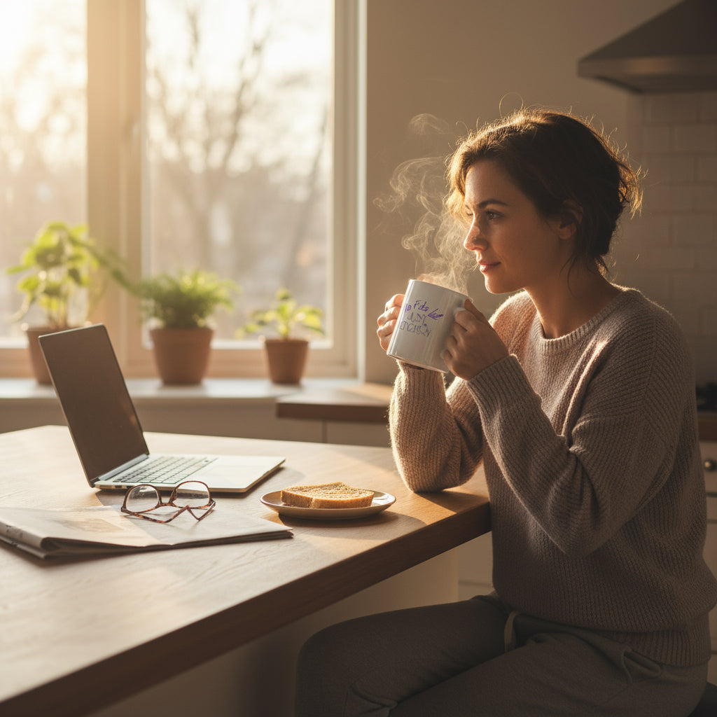 No F*cks Left Just Energy Mug – Funny Spiritual Coffee Cup for Lightworkers, Sassy Mindfulness Gift, White Glossy Mug
