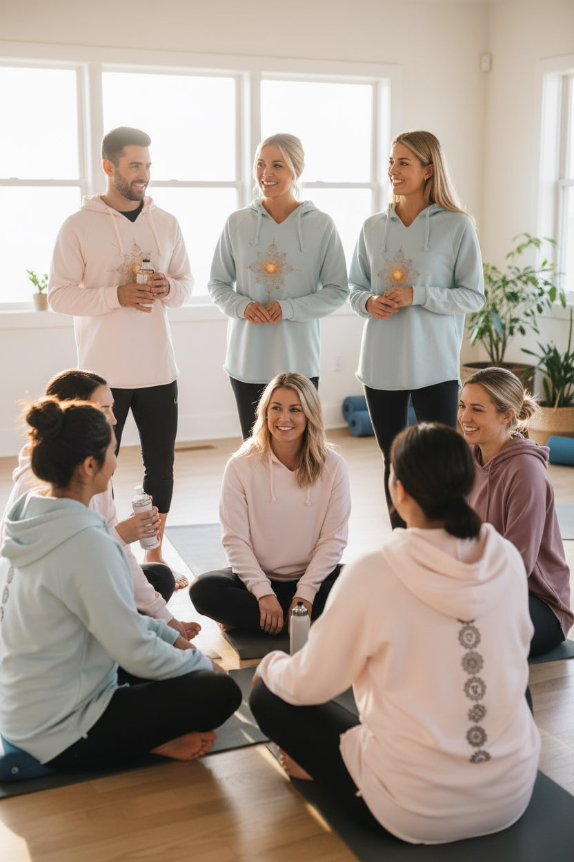 Light of Being Unisex Hooded Sweatshirt | Chakra Alignment Hoodie by Fck’s Given Full Heart Co.