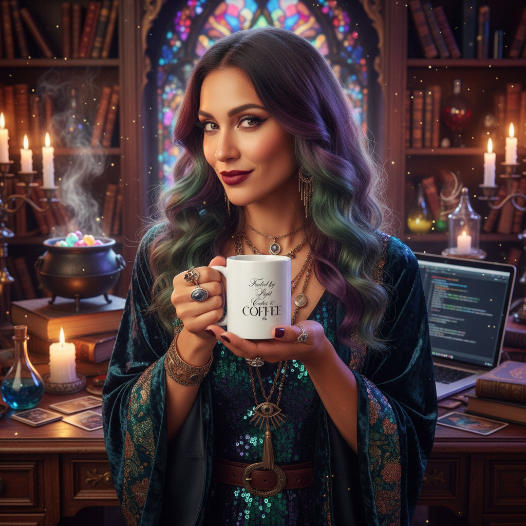 Sacred Sass Mug, Mystic Coffee Cup, Light Code Mug, Spiritual Mug, Witchy Gift Idea, Healer Gift, Divine Feminine Coffee Mug, Woo Woo Mug