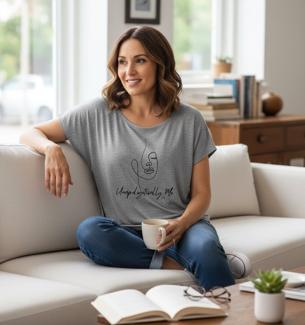 Unapologetically Me Women’s Triblend Dolman Tee | Soft, Empowered, Effortlessly Cool