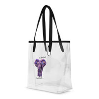 Clear Ganesha Tote | Stadium-Approved Transparent Spiritual Bag