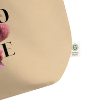 Organic Cotton Eco Tote | Reusable LOVE Floral Grocery Bag